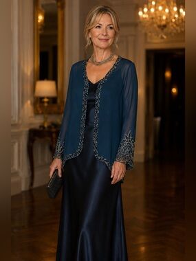 JKARA NEW YORK Sheer Teal Open-Front Beaded Embellished Jacket 12